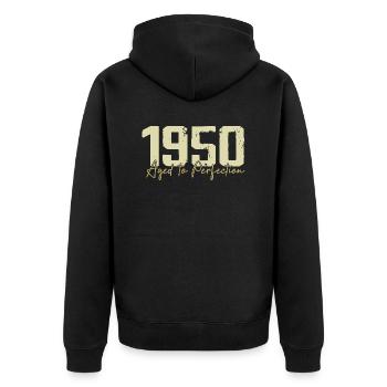 Original des années 1950 Rétro Cadeau d’anniversaire des années 1950 des années 1950 - Veste à capuche bio Premium Unisexe - noir - Dos - Nico (187cm)