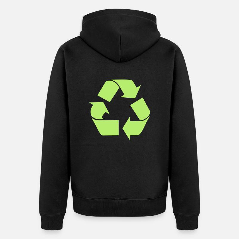 Recycle - Veste à capuche bio Premium Unisexe - noir