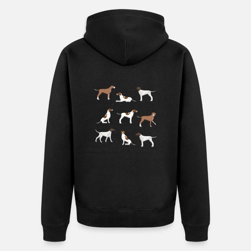 Selection pointer - Veste à capuche bio Premium Unisexe - noir