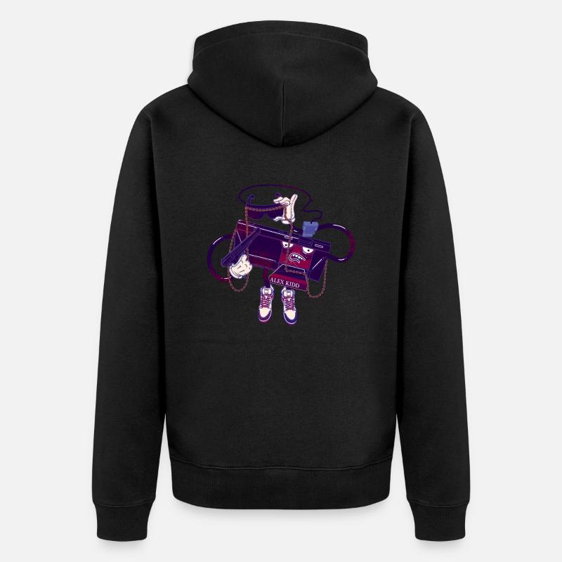 MASTER SYSTEM - Veste à capuche bio Premium Unisexe - noir