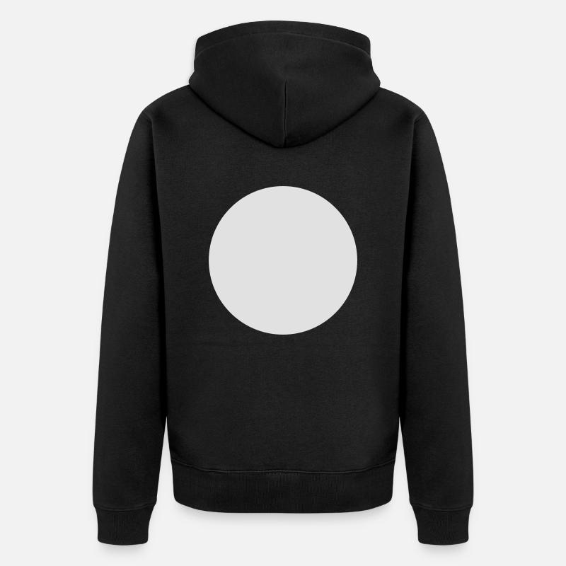 snowball circle - Veste à capuche bio Premium Unisexe - noir