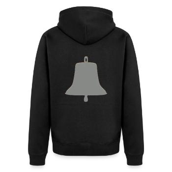 grande cloche - Veste à capuche bio Premium Unisexe - noir - Dos - Nico (187cm)