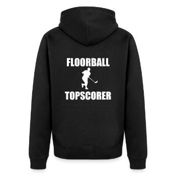 Floorball - Veste à capuche bio Premium Unisexe - noir - Dos - Nico (187cm)
