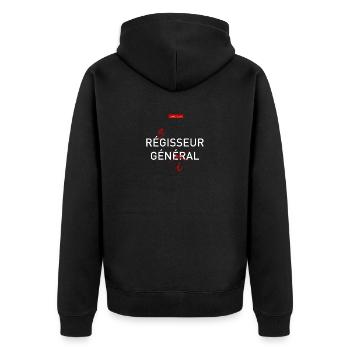 Réagisseur génial - Veste à capuche bio Premium Unisexe - noir - Dos - Nico (187cm)
