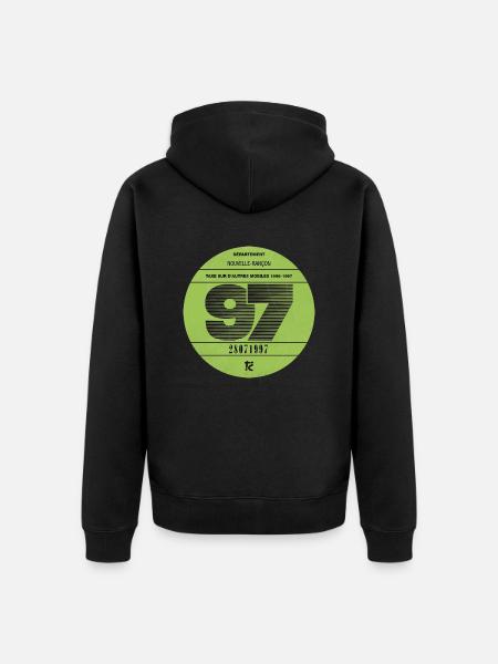 Vignette automobile 1997 - Veste à capuche bio Premium Unisexe - noir