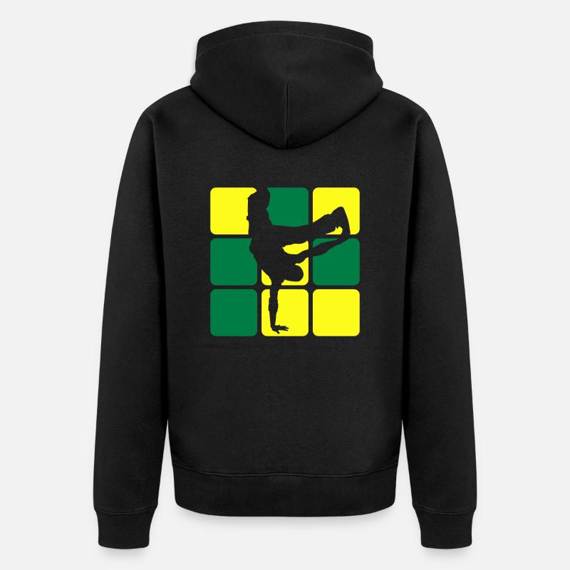 BREAKDANCE 2C 1 - Veste à capuche bio Premium Unisexe - noir