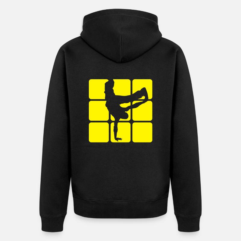 BREAKDANCE 1C 1 - Veste à capuche bio Premium Unisexe - noir