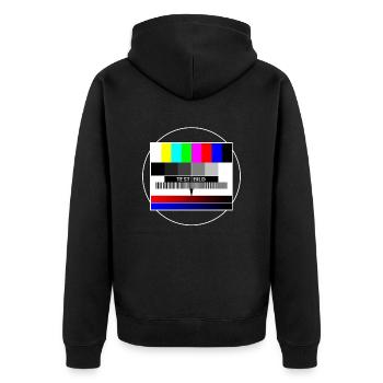 tv-testbild - Veste à capuche bio Premium Unisexe - noir - Dos - Nico (187cm)