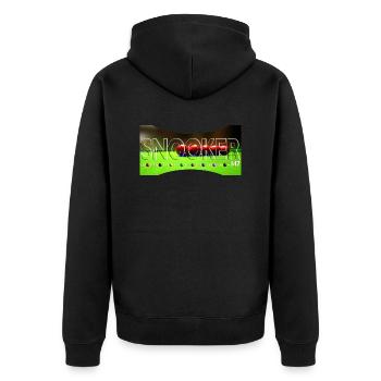 SNOOKER - maximum break - Unisex Premium Organic Zip Hoodie - black - Back - Nico (187cm)