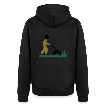 jardinage - Veste à capuche bio Premium Unisexe - noir - Dos - Nico (187cm)