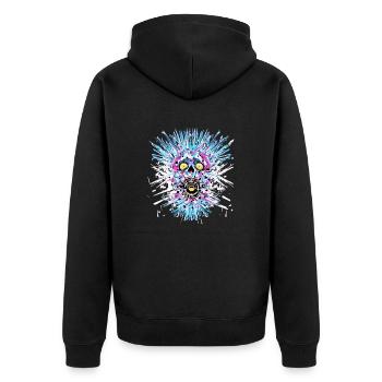 TECHNO - Veste à capuche bio Premium Unisexe - noir - Dos - Nico (187cm)