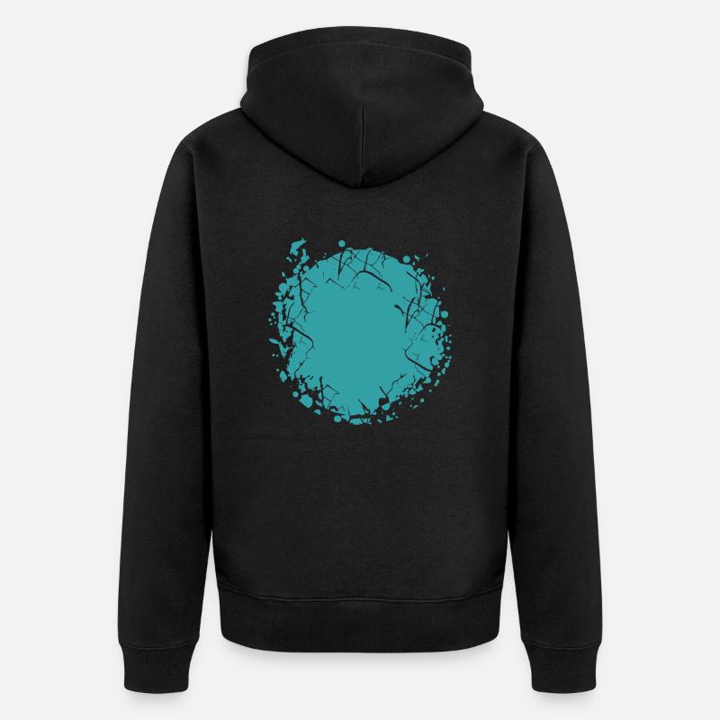 Vector background de - Unisex Premium Bio Zip Hoodie - Schwarz