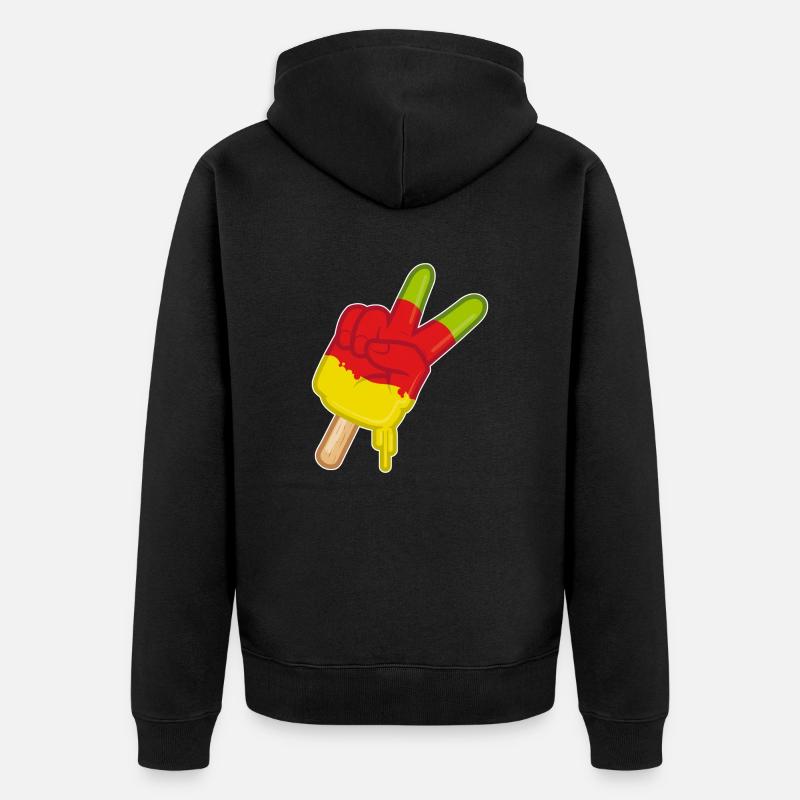 Peace Ice - Veste à capuche bio Premium Unisexe - noir