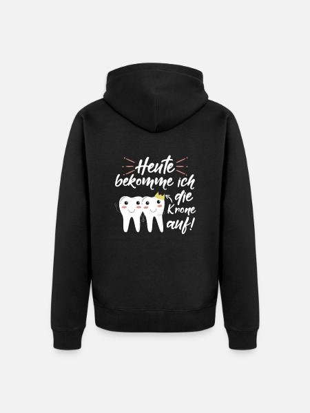 heute bekomme ich die kro - Unisex Premium Bio Zip Hoodie - Schwarz