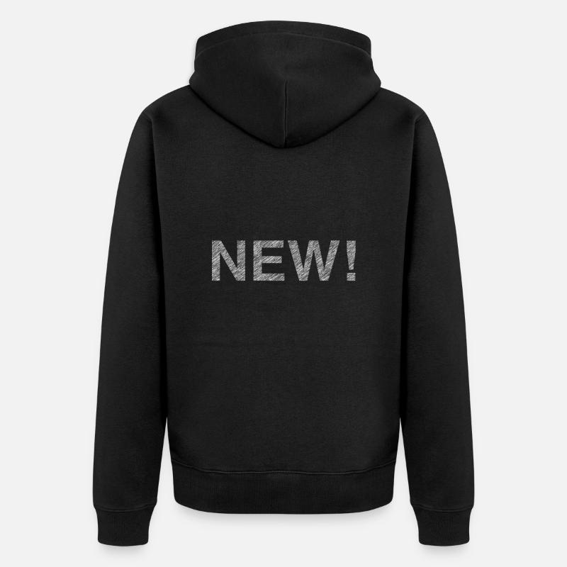 NEW ! blanc - Veste à capuche bio Premium Unisexe - noir