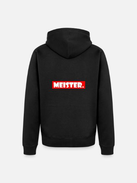 master - Unisex Premium Organic Zip Hoodie - black