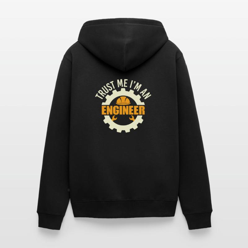 Engineer engineering electrical engineer saying Unisex Premium Organic Zip Hoodie