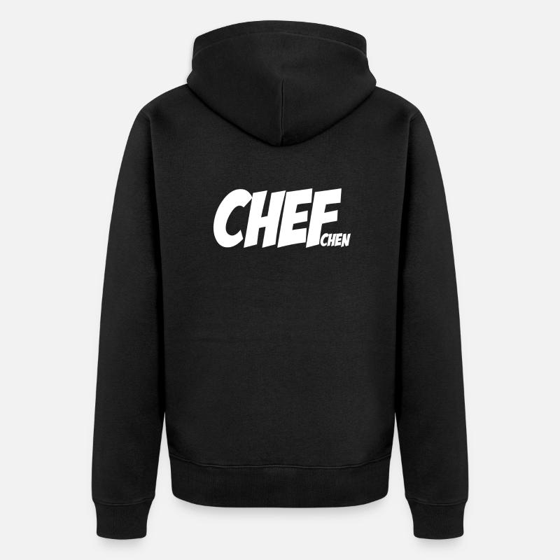 Chefchen - Veste à capuche bio Premium Unisexe - noir