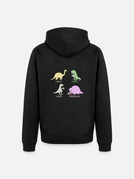 Omnomnivore - Unisex Premium Bio Zip Hoodie - Schwarz