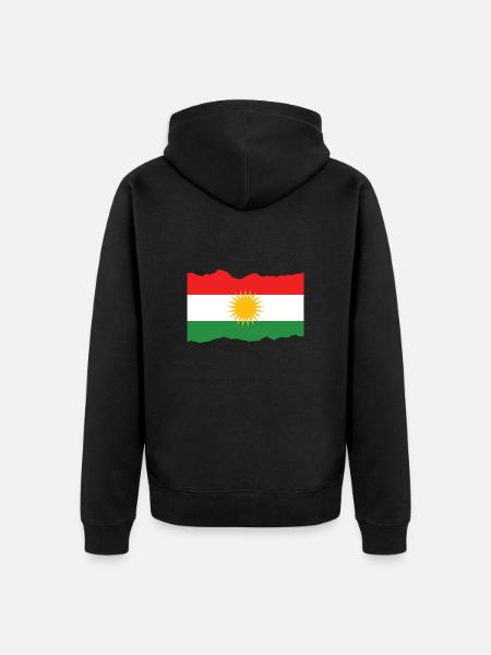 Kurdistan - Unisex Premium Organic Zip Hoodie - black