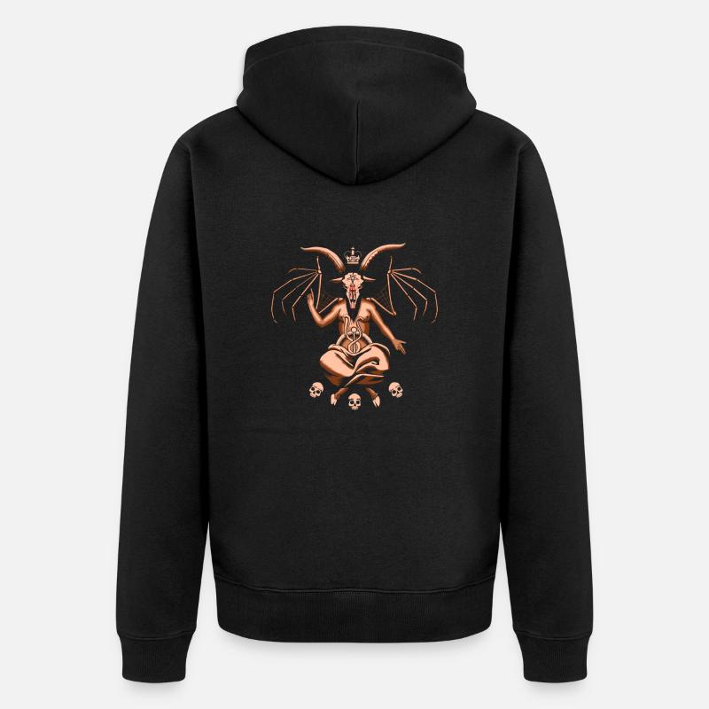 Baphomet - Veste à capuche bio Premium Unisexe - noir
