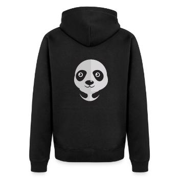 Animals Animals Animal Print Nature 34 - Unisex Premium Organic Zip Hoodie - black - Back - Nico (187cm)