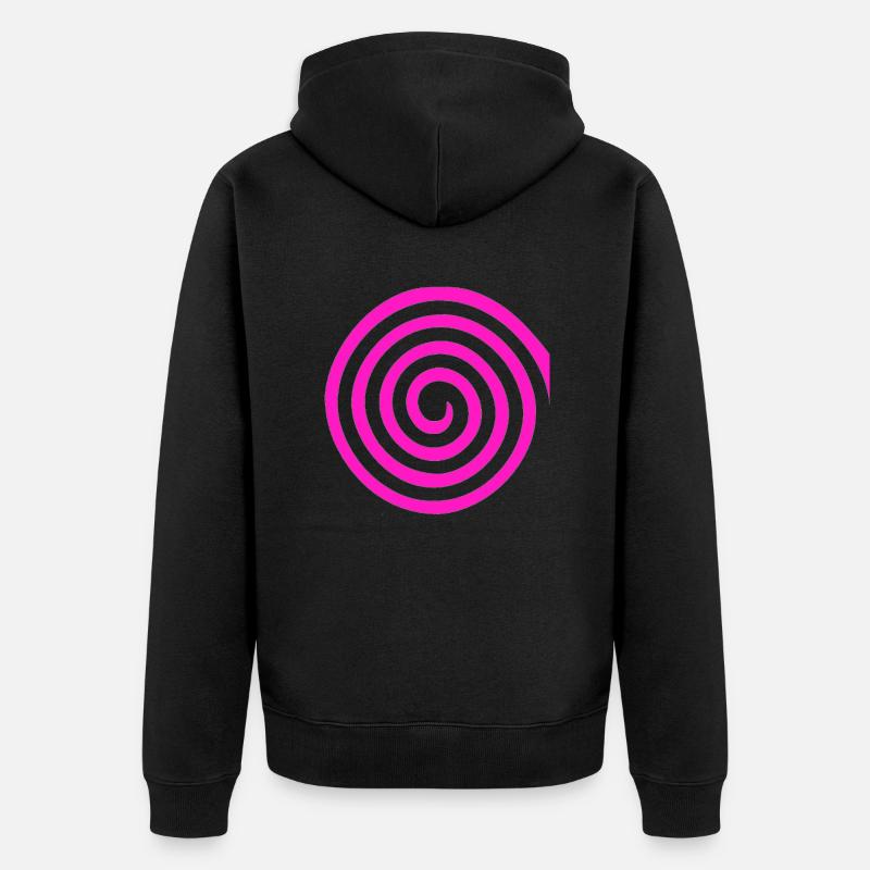 spirale - Veste à capuche bio Premium Unisexe - noir