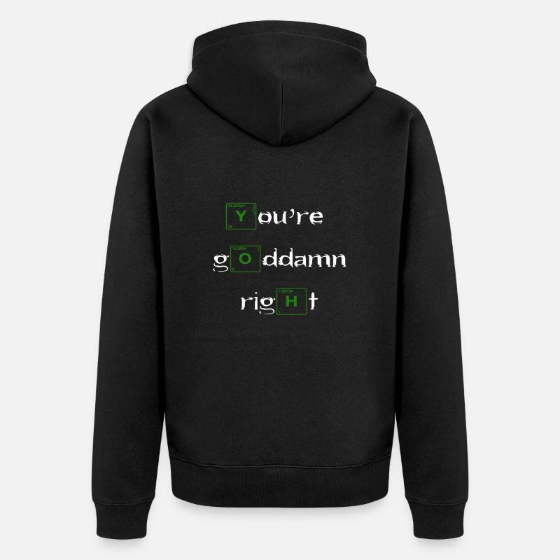 Walter White: Heisenberg - Veste à capuche bio Premium Unisexe - noir