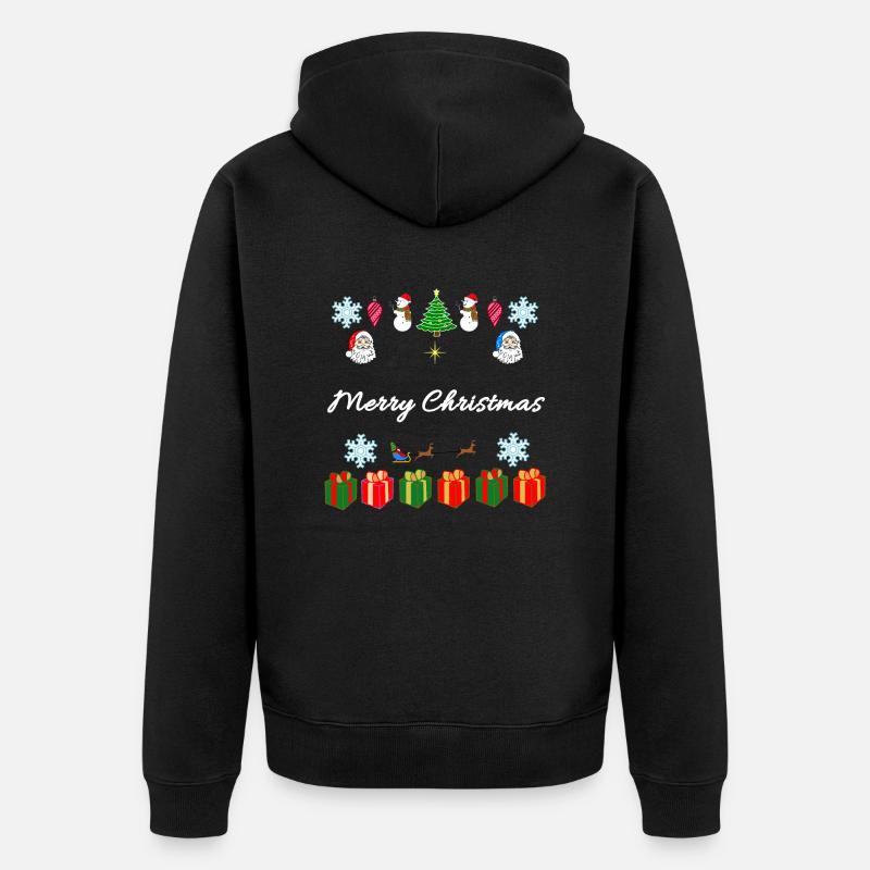 Joyeux Noël - Joyeux Noël - Noël - Veste à capuche bio Premium Unisexe - noir