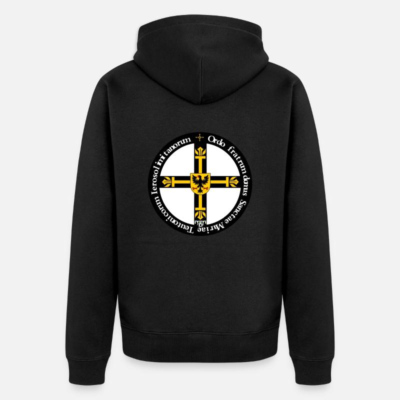 Deutscher Orden Logo - Unisex Premium Bio Zip Hoodie - Schwarz