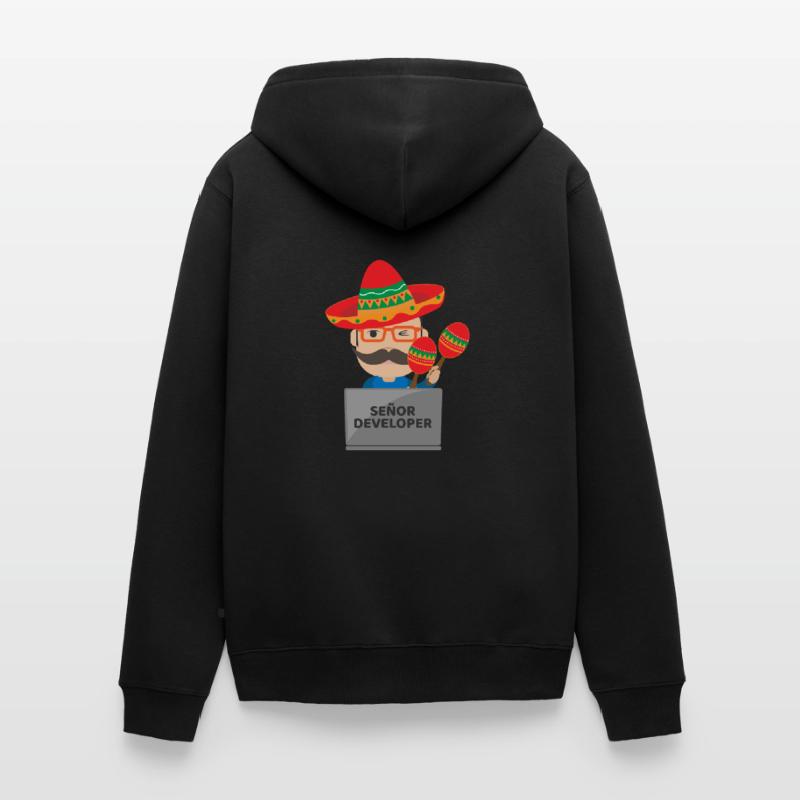 Señor Developer Senior Developer - Idée cadeau Veste à capuche bio Premium Unisexe