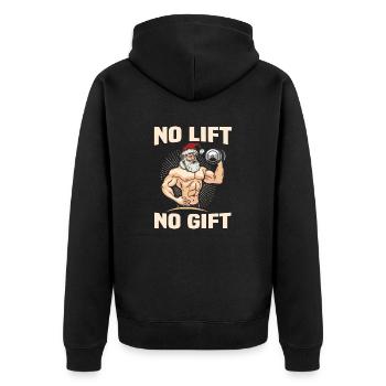 NO LIFT NO GIFT - Veste à capuche bio Premium Unisexe - noir - Dos - Nico (187cm)