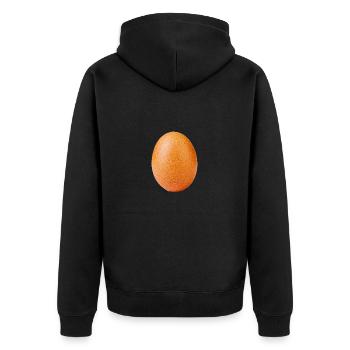 oeuf - Veste à capuche bio Premium Unisexe - noir - Dos - Nico (187cm)