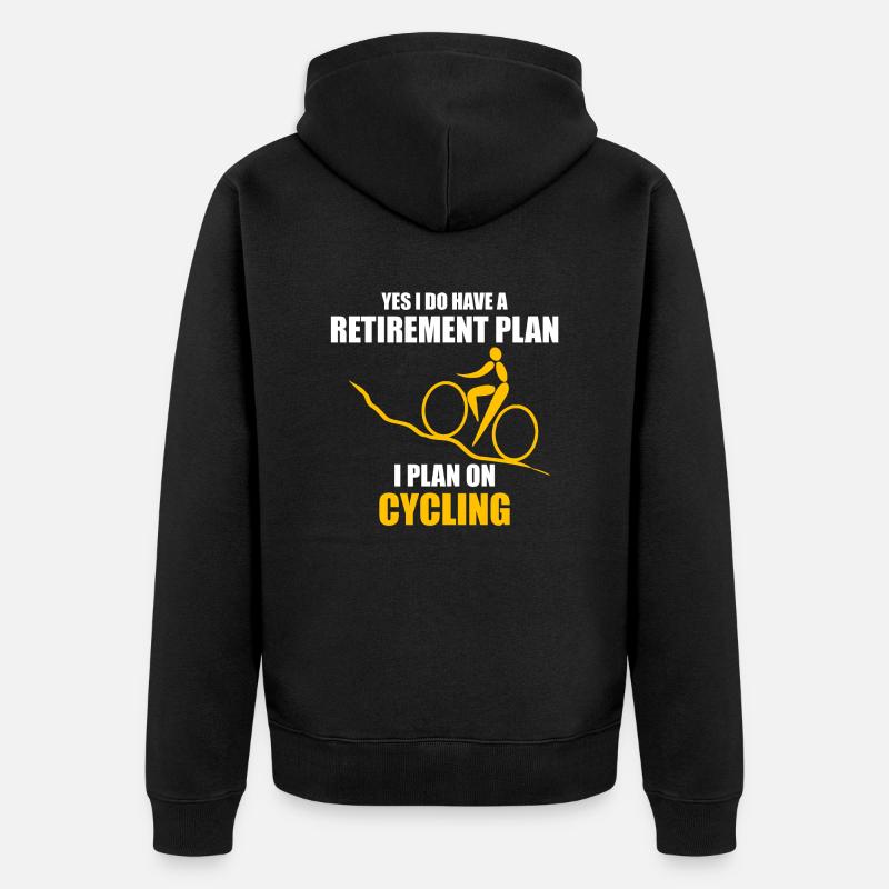 Pension de vélo - Veste à capuche bio Premium Unisexe - noir
