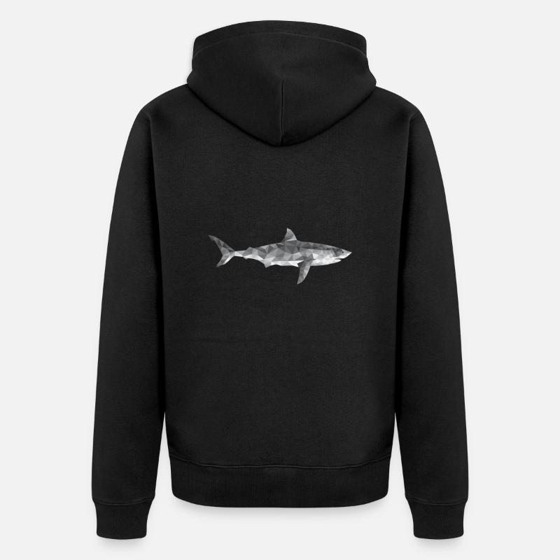 Requins - Veste à capuche bio Premium Unisexe - noir