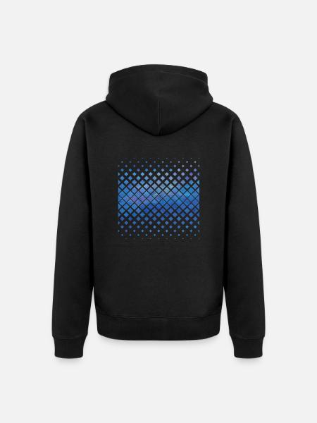 template - Unisex Premium Organic Zip Hoodie - black