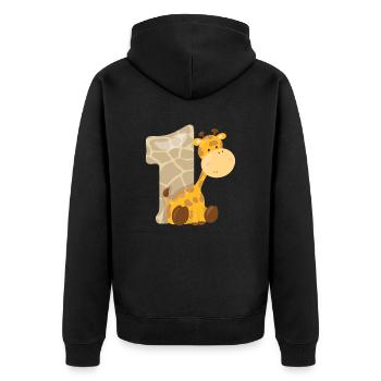 SAFARI - Veste à capuche bio Premium Unisexe - noir - Dos - Nico (187cm)