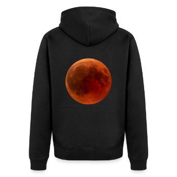 Lune de sang - Veste à capuche bio Premium Unisexe - noir - Dos - Nico (187cm)