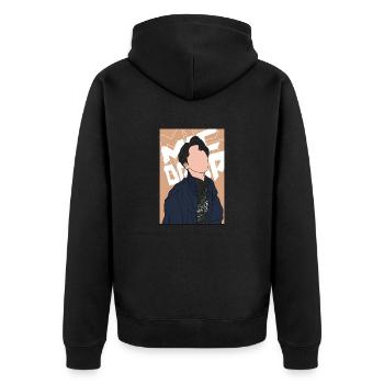 BOY 01 - Veste à capuche bio Premium Unisexe - noir - Dos - Nico (187cm)
