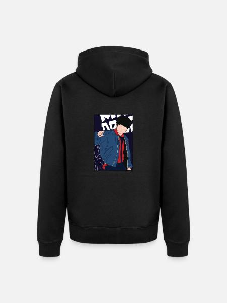 BOY STYLE - Unisex Premium Organic Zip Hoodie - black