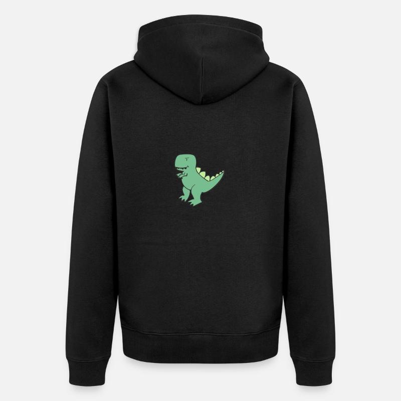 T-Rex - Veste à capuche bio Premium Unisexe - noir