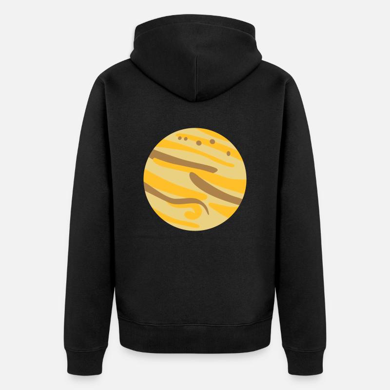 Jupiter - Unisex Premium Bio Zip Hoodie - Schwarz
