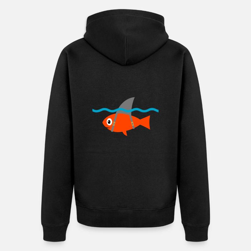 Requins - Veste à capuche bio Premium Unisexe - noir