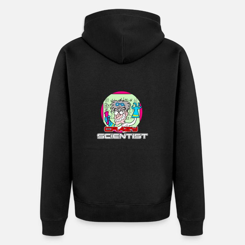 Crazy Scientist - Veste à capuche bio Premium Unisexe - noir
