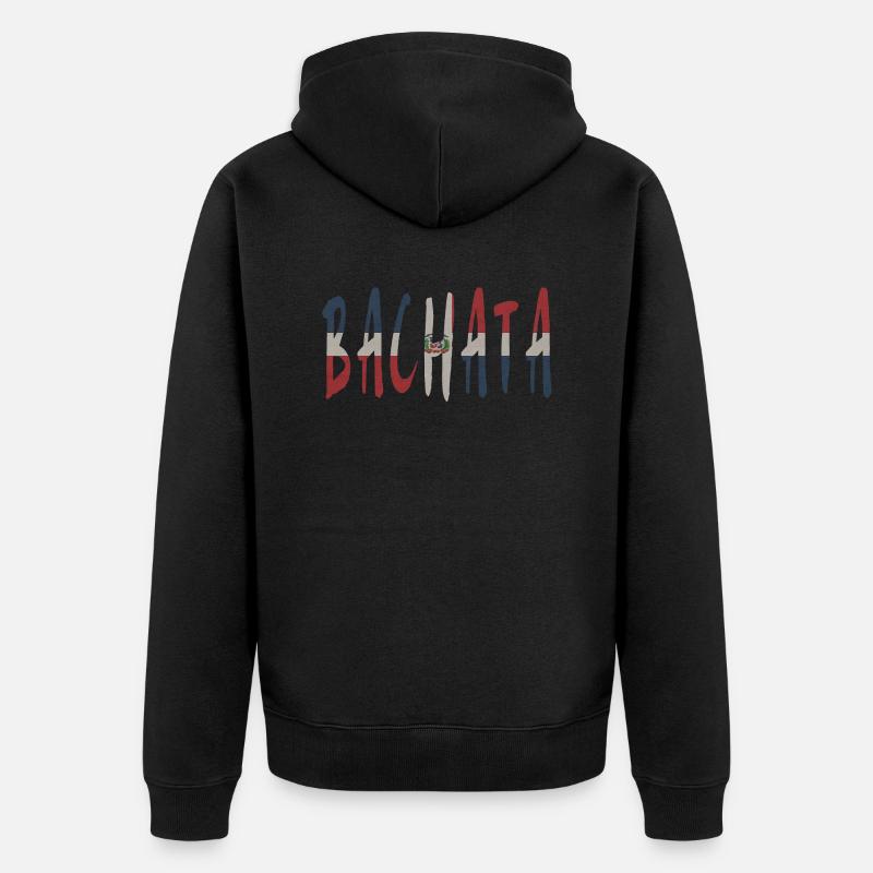 BACHATA RD - Veste à capuche bio Premium Unisexe - noir