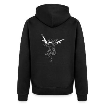 Cupidon - Veste à capuche bio Premium Unisexe - noir - Dos - Nico (187cm)