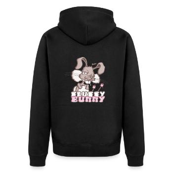 Fluffy Bunny - Veste à capuche bio Premium Unisexe - noir - Dos - Nico (187cm)