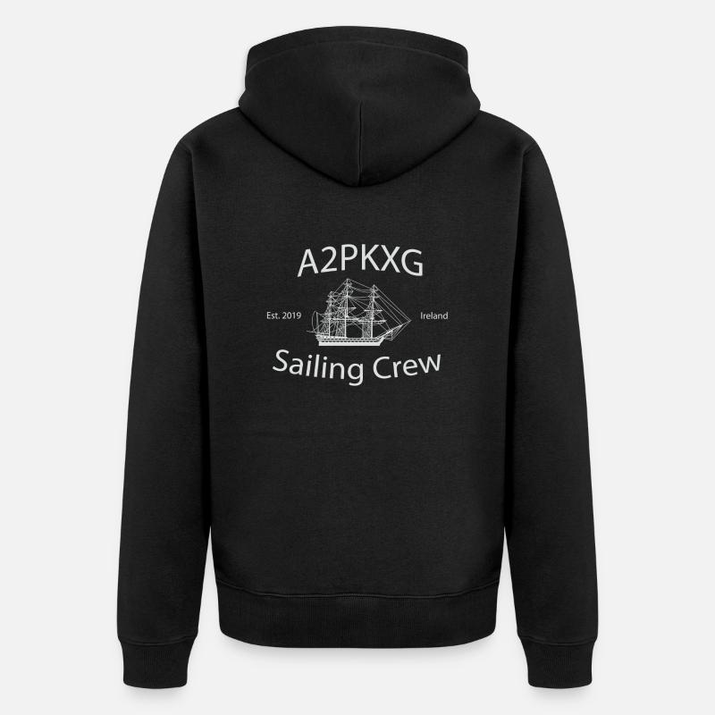 A2PKXG Sailing Crew - Veste à capuche bio Premium Unisexe - noir