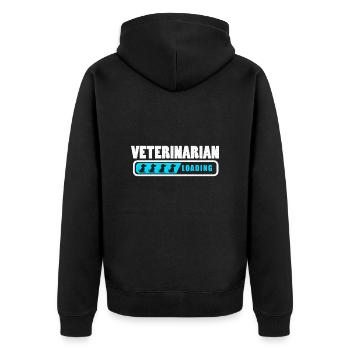 Vet Chargement Docteur Drôle Idée Cadeau - Veste à capuche bio Premium Unisexe - noir - Dos - Nico (187cm)