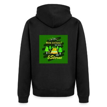 MA TENTE DE TOIT A PLUS DE 5 ÉTOILES - Veste à capuche bio Premium Unisexe - noir - Dos - Nico (187cm)